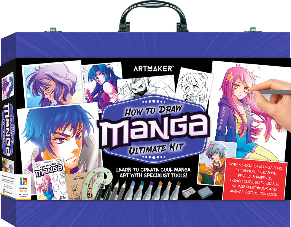 Art Maker How to Draw Manga Carry Case - Drawing - Art & Craft