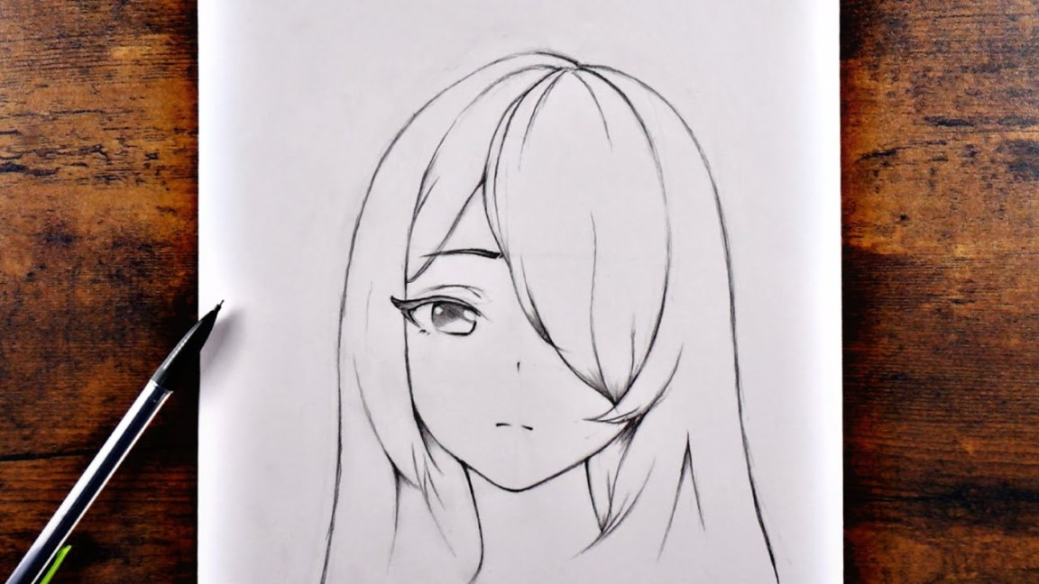 How to Draw anime Girl  Easy Anime Drawing step by step