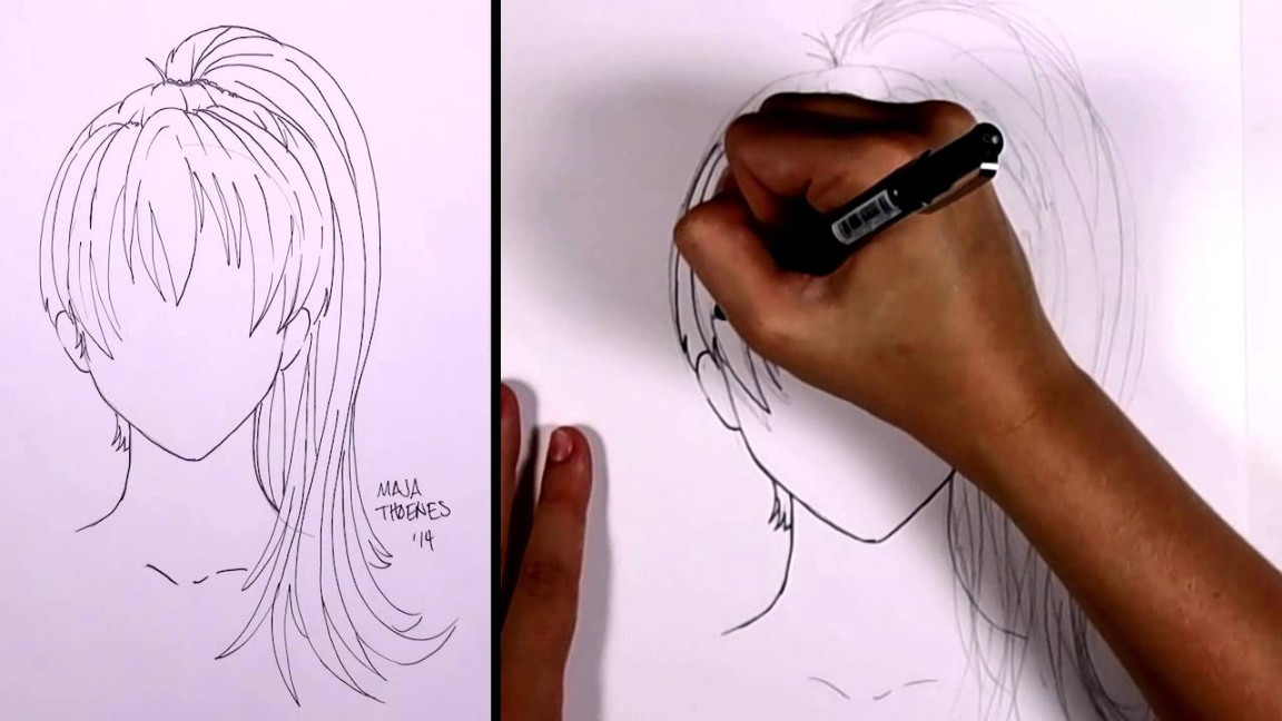 How To Draw Anime Ponytail